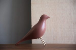 Pássaro Cerâmico Rosa Escuro - Complementos de Decoração - Decor Império
