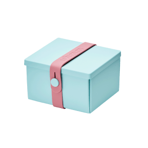 Uhmm Box Quadrada Verde Menta - Rosa
