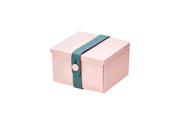Uhmm Box Quadrada Rosa - Azul Petróleo