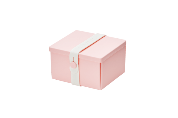 Uhmm Box Quadrada Rosa - Branca