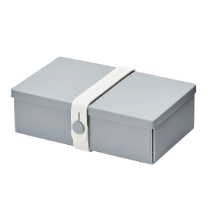 Uhmm box Retangular Cinza - Branca