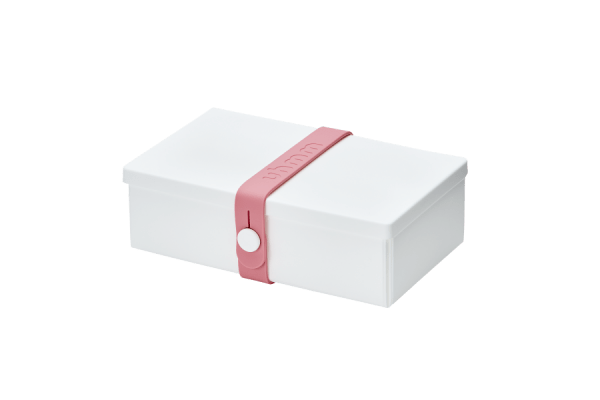 Uhmm box Retangular Branca - Rosa